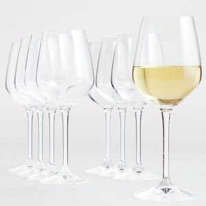 Crate & Barrel Nattie White Wine Glasses, Set of 8
